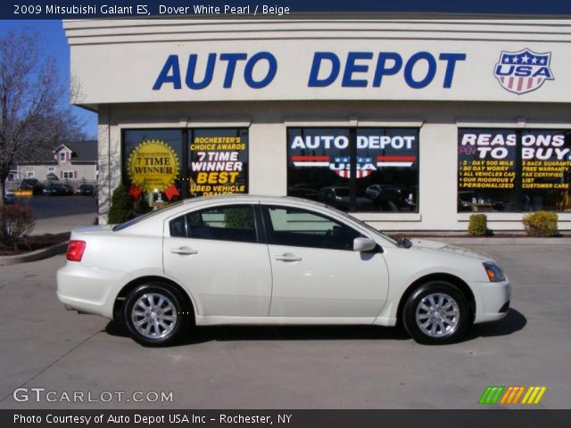 2009 Mitsubishi Galant ES in Dover White Pearl