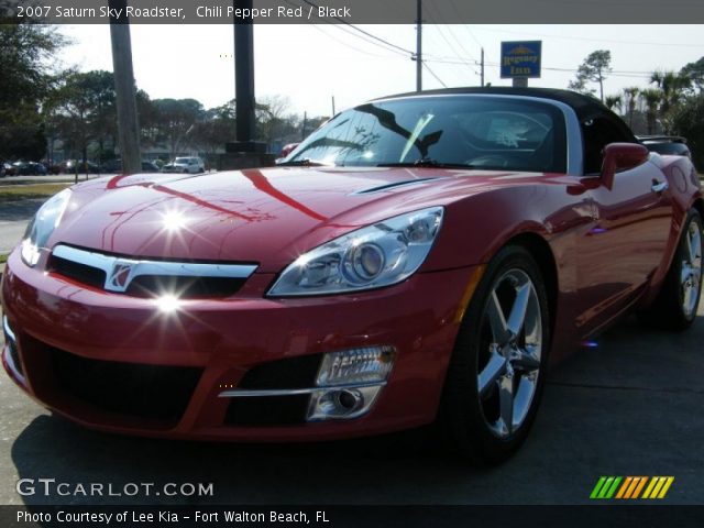 2007 Saturn Sky Roadster in Chili Pepper Red