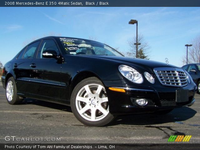 2008 Mercedes-Benz E 350 4Matic Sedan in Black