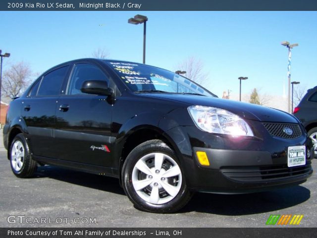2009 Kia Rio LX Sedan in Midnight Black