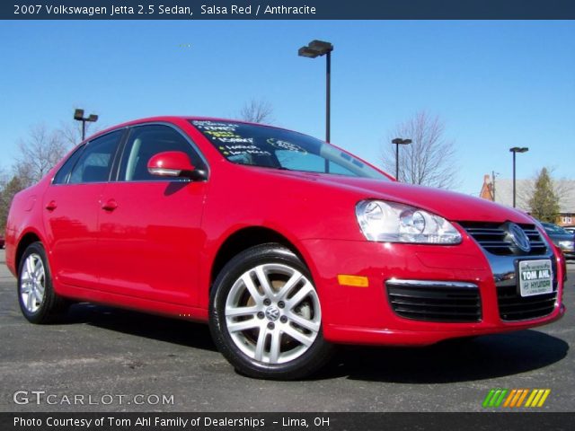 2007 Volkswagen Jetta 2.5 Sedan in Salsa Red