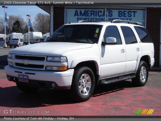 2003 Chevrolet Tahoe Z71 4x4 in Summit White