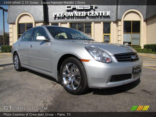 2006 Infiniti G 35 Sedan in Liquid Platinum Metallic