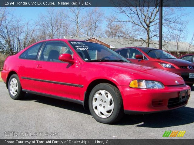 1994 Honda Civic EX Coupe in Milano Red
