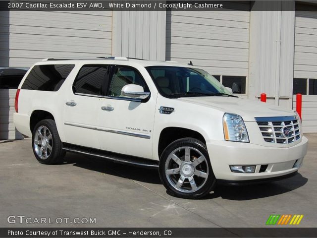 2007 Cadillac Escalade ESV AWD in White Diamond