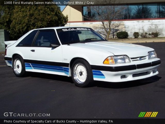 1988 Ford Mustang Saleen Hatchback in Oxford White