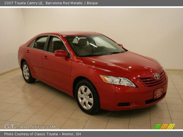 2007 Toyota Camry LE in Barcelona Red Metallic