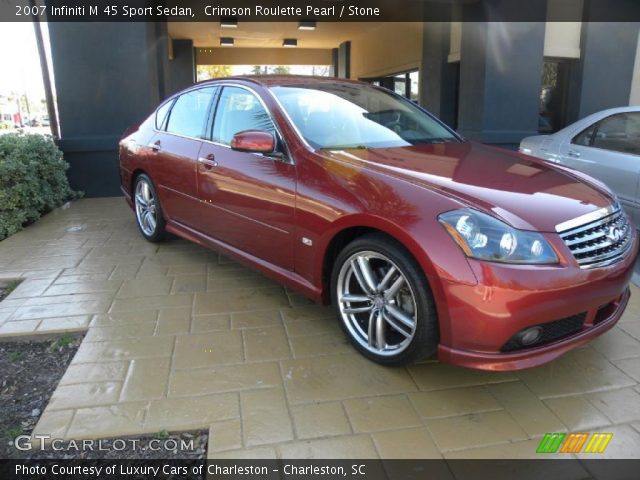 2007 Infiniti M 45 Sport Sedan in Crimson Roulette Pearl