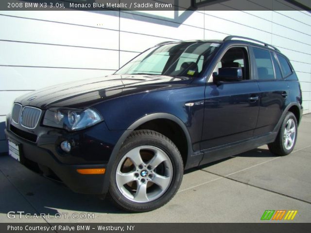 2008 BMW X3 3.0si in Monaco Blue Metallic