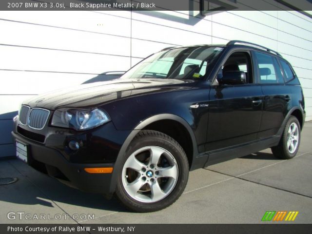 2007 BMW X3 3.0si in Black Sapphire Metallic