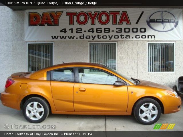 2006 Saturn ION 2 Quad Coupe in Fusion Orange