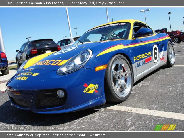 2009 Porsche Cayman S Interseries in Blue/Yellow/Red/Grey