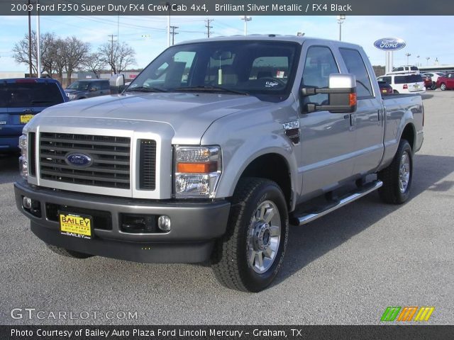 2009 Ford F250 Super Duty FX4 Crew Cab 4x4 in Brilliant Silver Metallic