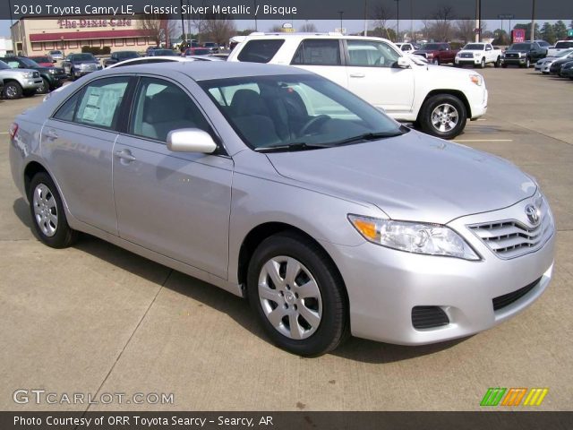 Silver 2010 toyota camry