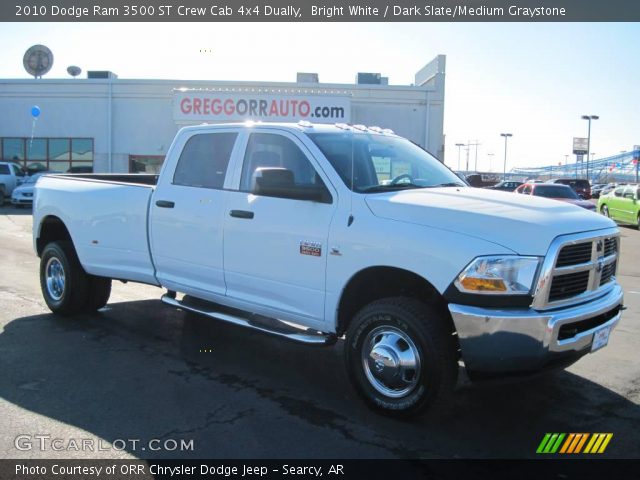 2010 Dodge Ram 3500 ST Crew Cab 4x4 Dually in Bright White