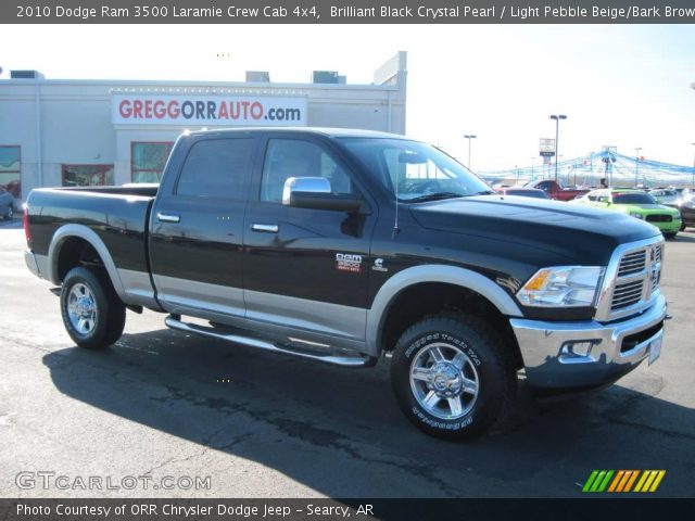 2010 Dodge Ram 3500 Laramie Crew Cab 4x4 in Brilliant Black Crystal Pearl