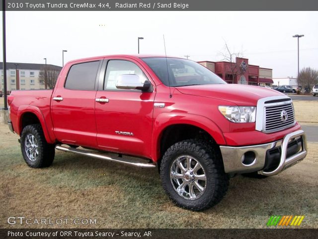 2010 Toyota Tundra CrewMax 4x4 in Radiant Red