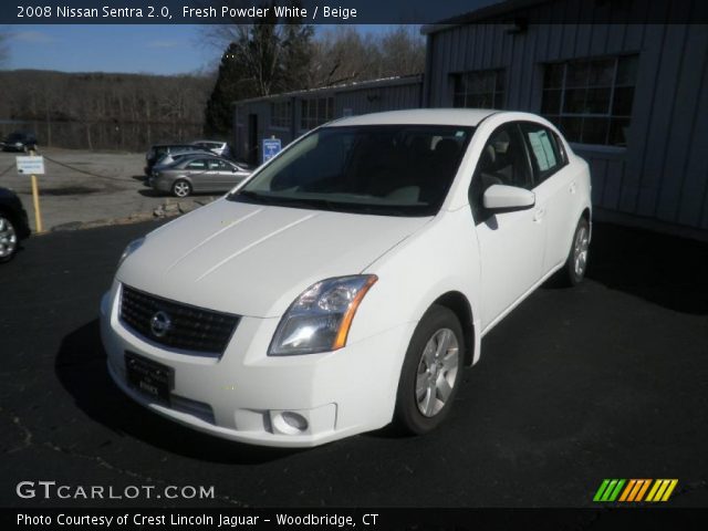 2008 Nissan Sentra 2.0 in Fresh Powder White