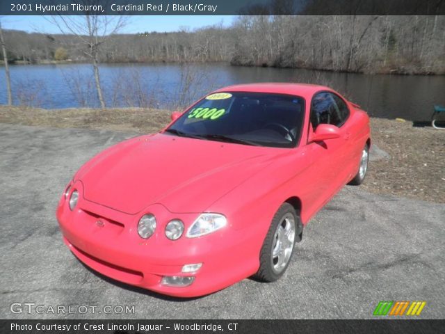 2001 Hyundai Tiburon  in Cardinal Red