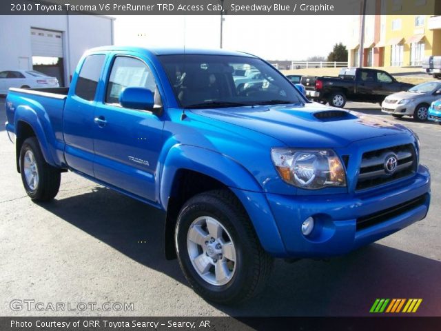 2010 Toyota Tacoma V6 PreRunner TRD Access Cab in Speedway Blue