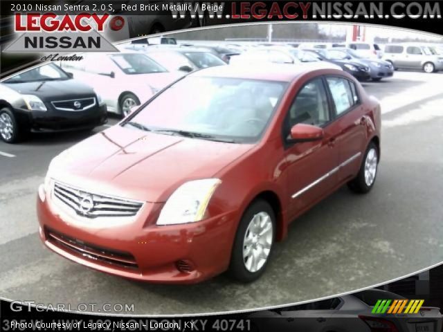 2010 Nissan Sentra 2.0 S in Red Brick Metallic