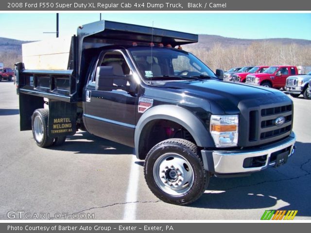 2008 Ford F550 Super Duty XL Regular Cab 4x4 Dump Truck in Black