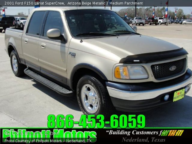 2001 Ford F150 Lariat SuperCrew in Arizona Beige Metallic