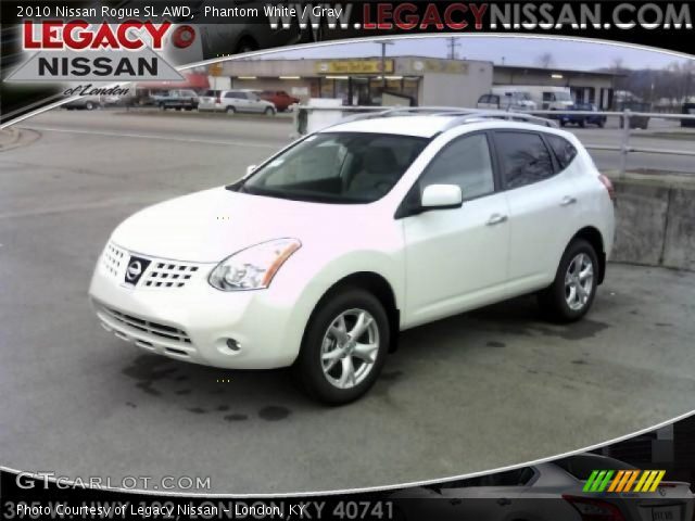 2010 Nissan rogue white #7