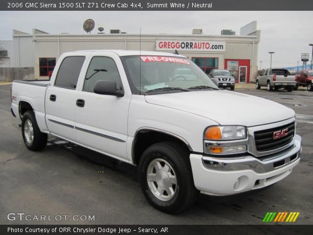 2006 GMC Sierra 1500 SLT Z71 Crew Cab 4x4 in Summit White