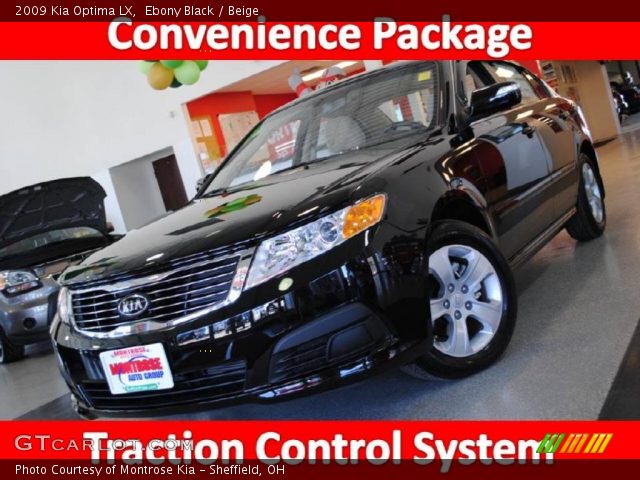2009 Kia Optima LX in Ebony Black