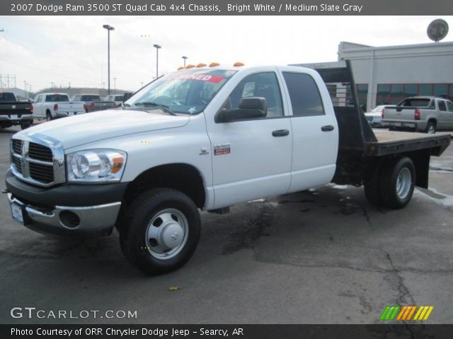 2007 Dodge Ram 3500 ST Quad Cab 4x4 Chassis in Bright White