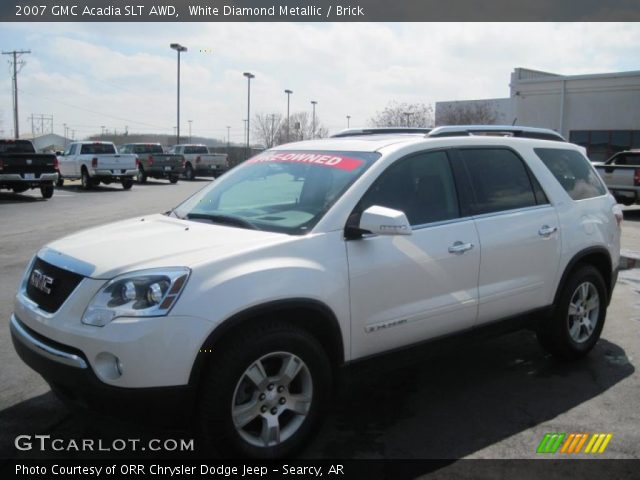 2007 GMC Acadia SLT AWD in White Diamond Metallic