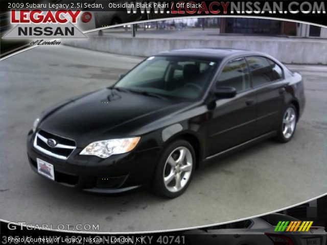 2009 Subaru Legacy 2.5i Sedan in Obsidian Black Pearl