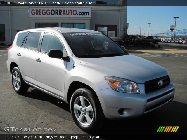 2008 Toyota RAV4 4WD in Classic Silver Metallic