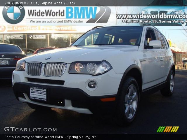 2007 BMW X3 3.0si in Alpine White