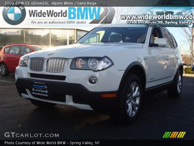 2009 BMW X3 xDrive30i in Alpine White