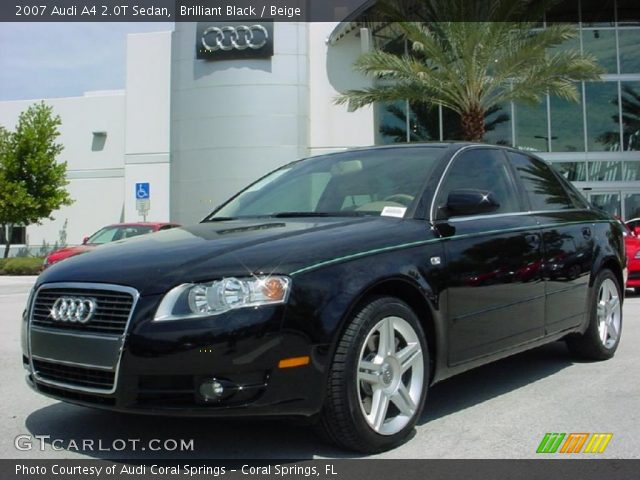 2007 Audi A4 2.0T Sedan in Brilliant Black