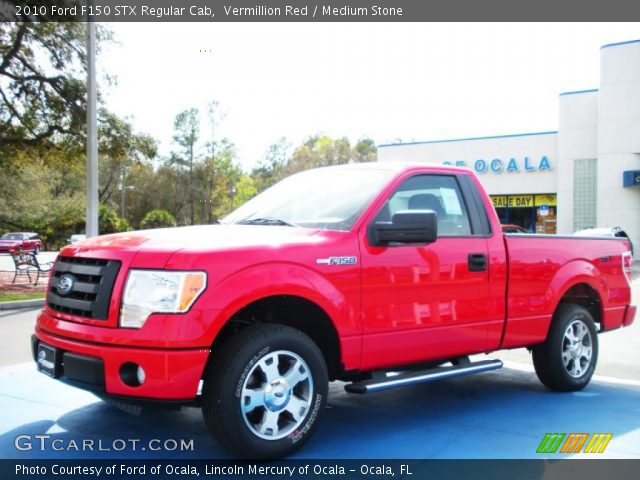 2010 Ford F150 STX Regular Cab in Vermillion Red