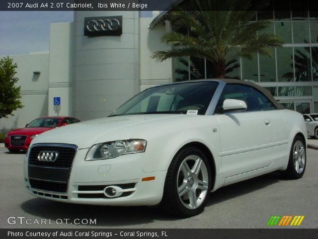 2007 Audi A4 2.0T Cabriolet in Ibis White