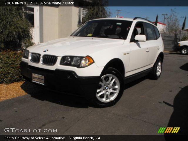 2004 BMW X3 2.5i in Alpine White