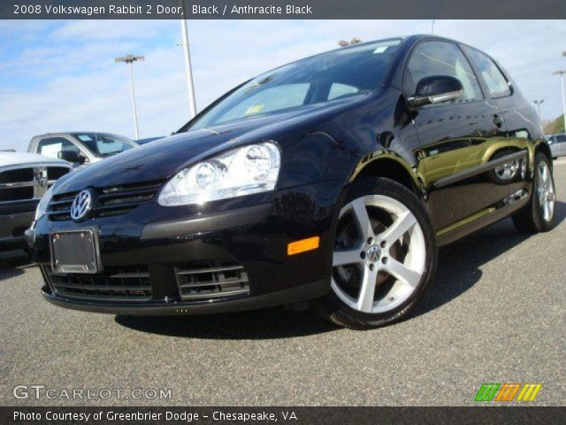 2008 Volkswagen Rabbit 2 Door in Black