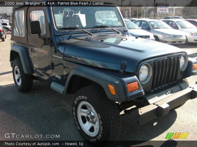 2000 Jeep Wrangler SE 4x4 in Patriot Blue Pearl