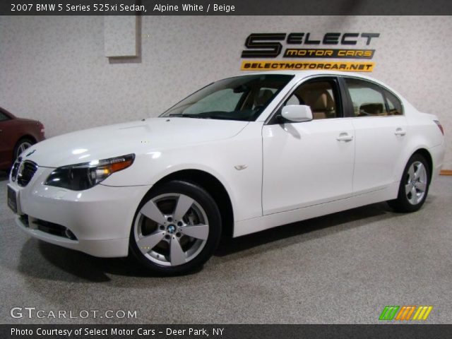 2007 BMW 5 Series 525xi Sedan in Alpine White