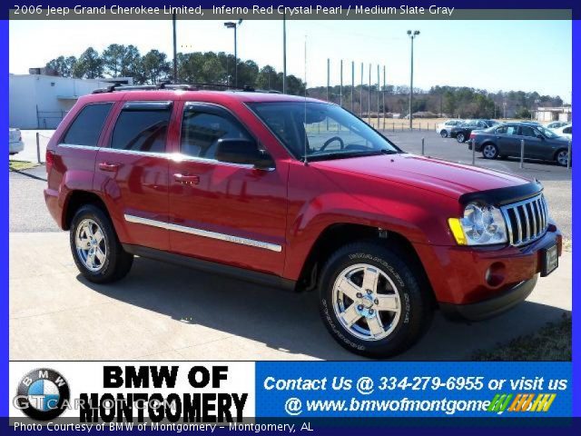 2006 Jeep Grand Cherokee Limited in Inferno Red Crystal Pearl