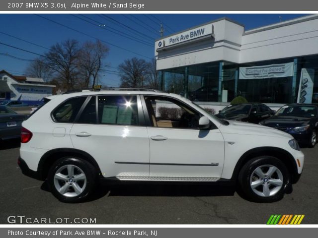 2007 BMW X5 3.0si in Alpine White
