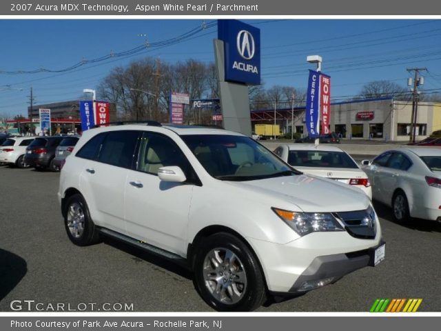 2007 Acura MDX Technology in Aspen White Pearl