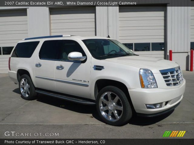 2007 Cadillac Escalade ESV AWD in White Diamond