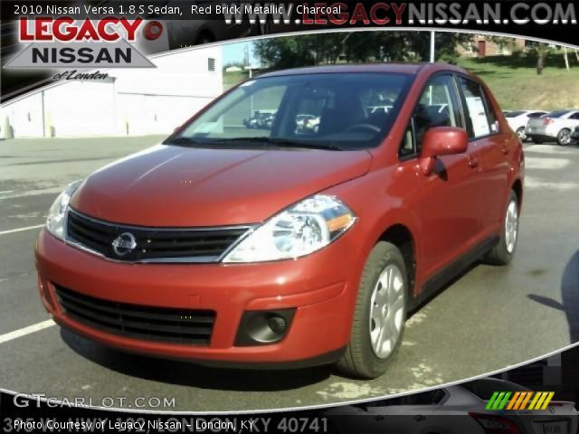 2010 Nissan Versa 1.8 S Sedan in Red Brick Metallic