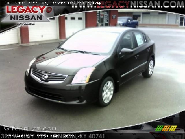 2010 Nissan Sentra 2.0 S in Espresso Black Metallic