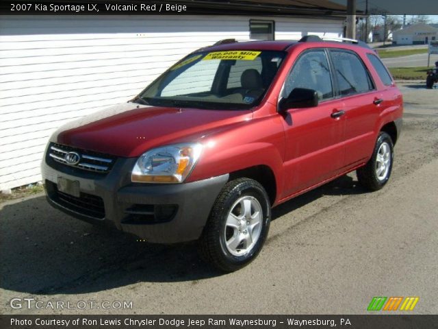 2007 Kia Sportage LX in Volcanic Red